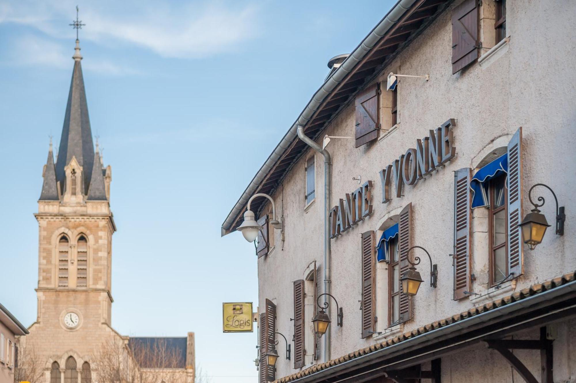 Logis Hotel Tante Yvonne & Son Restaurant Semi-Gastronomique - Lyon Nord 쿠엔시우 외부 사진